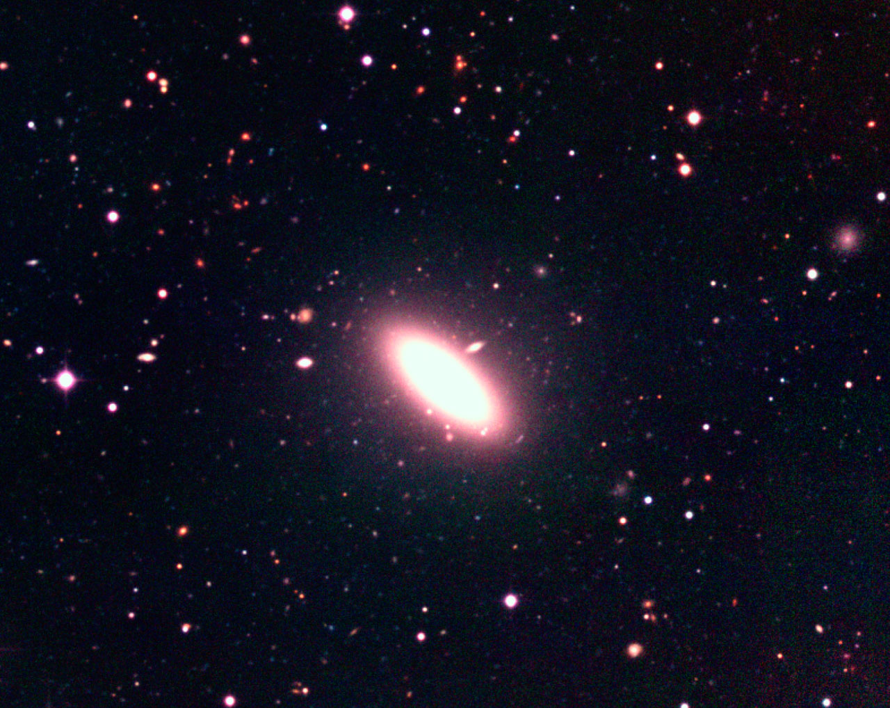 Elliptical galaxy in the Capodimonte Deep Field