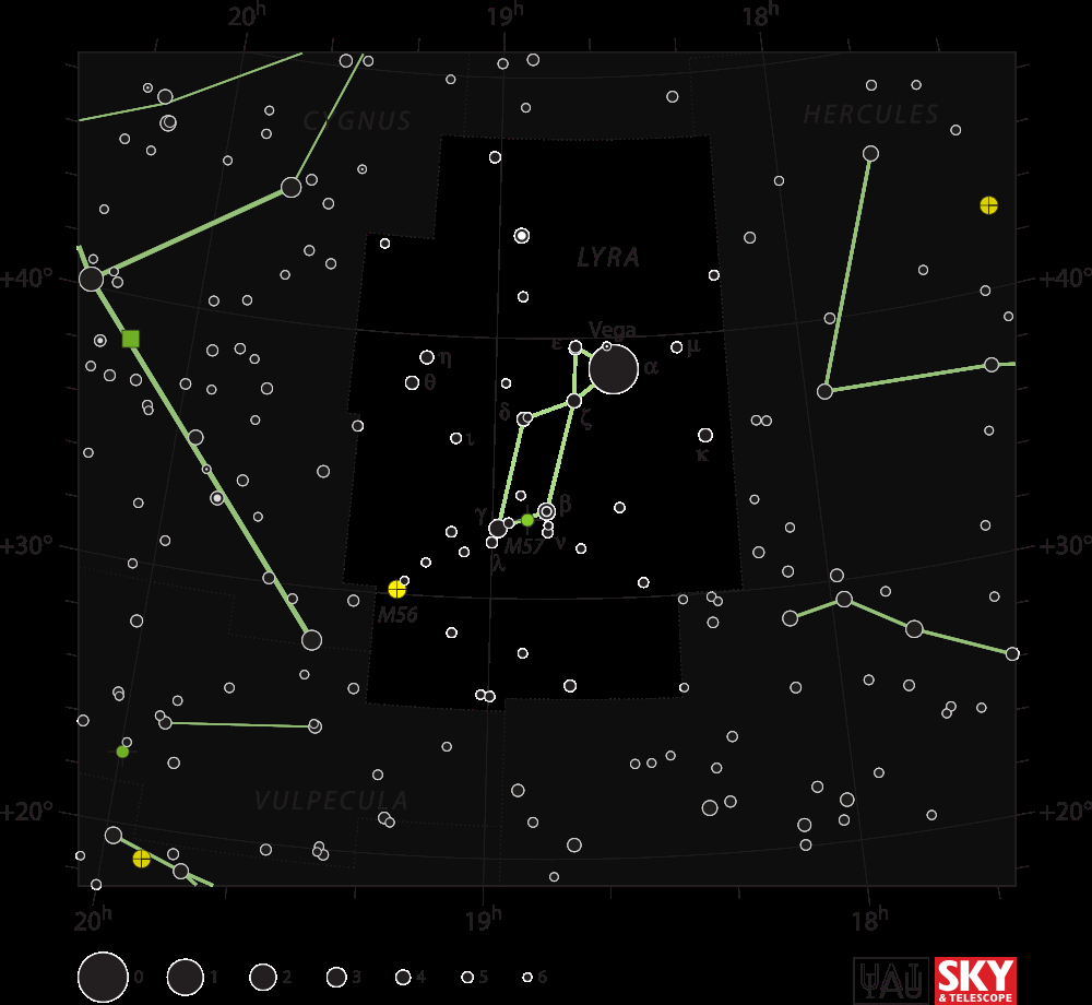 Lyra Star Chart