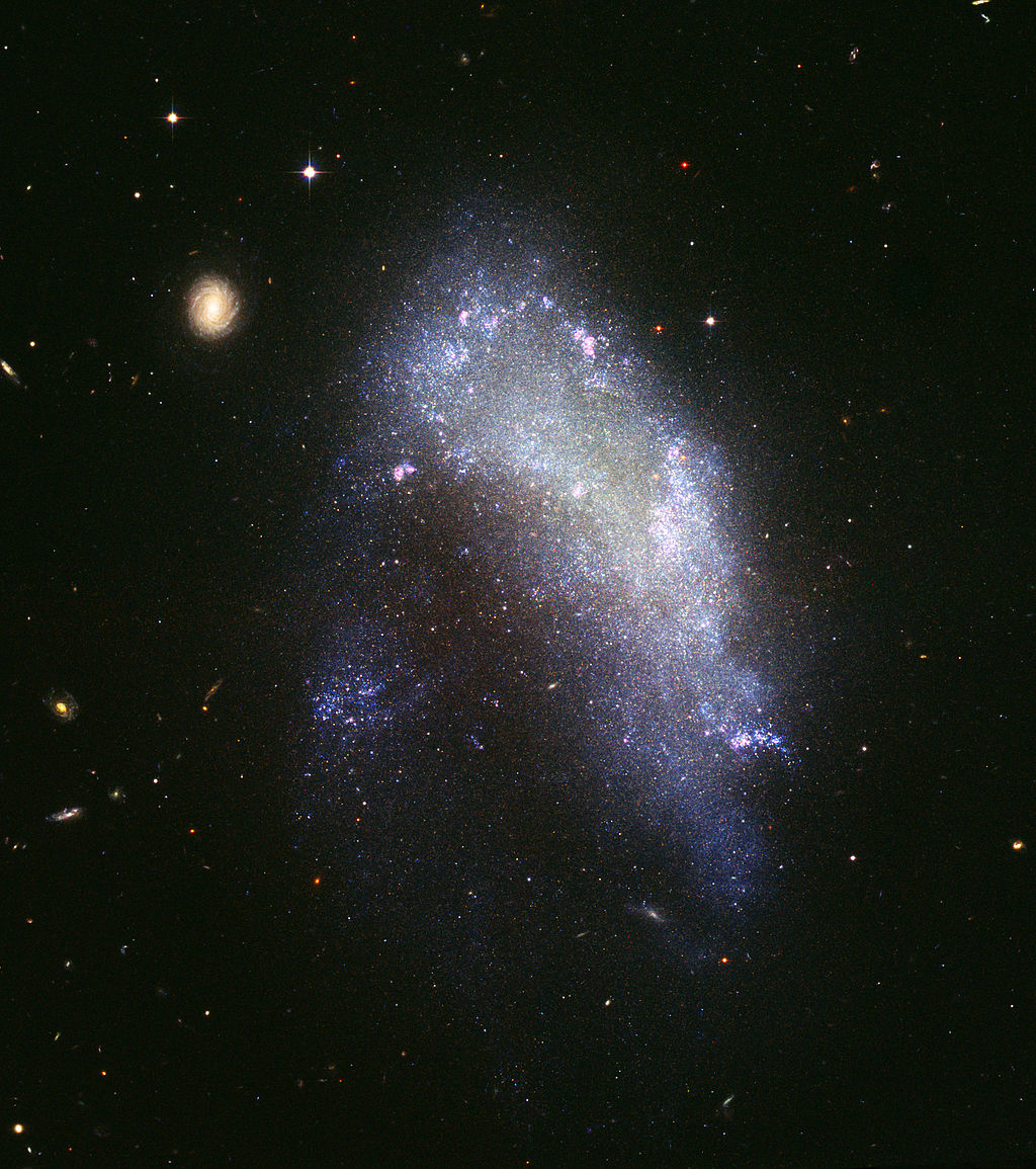 Irregular galaxy 
NGC 1427A (captured by the Hubble Space Telescope)