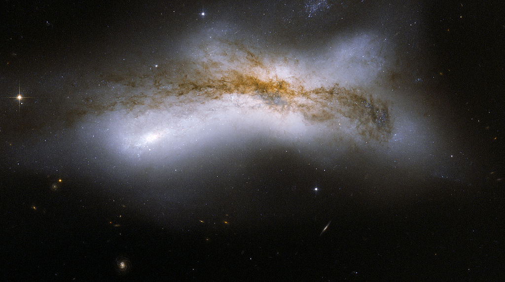 Hubble Interacting Galaxy NGC 520